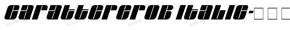 CarattereROB Italic字体转换
